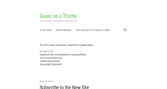 Desktop Screenshot of greenasathistle.com