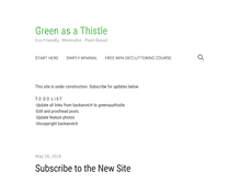 Tablet Screenshot of greenasathistle.com